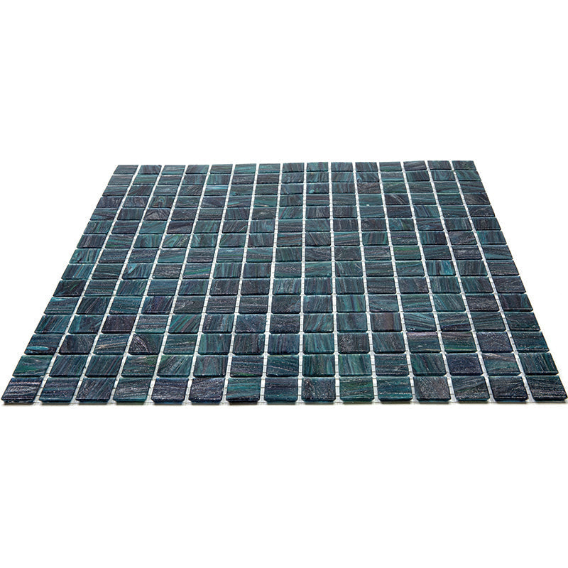 Pine Green 12x12 Glossy Uniform Square Glass Mosaic Tile (20 pack, 20 sq ft/case)