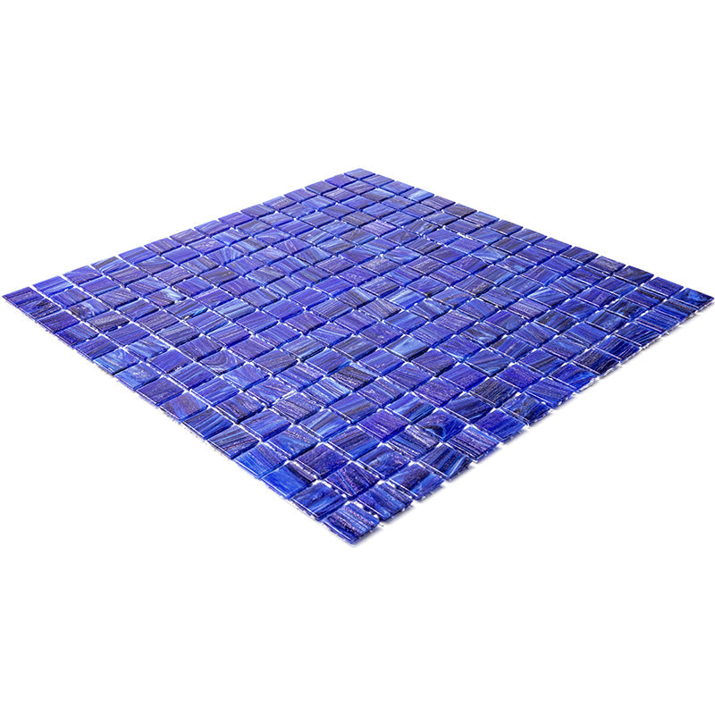 Egyptian Blue 12x12 Glossy Uniform Square Glass Mosaic Tile (20 pack, 20 sq ft/case) - Sample