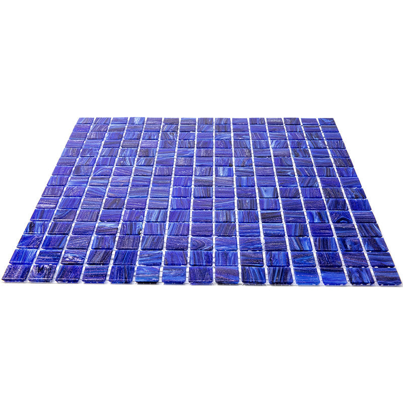 Egyptian Blue 12x12 Glossy Uniform Square Glass Mosaic Tile (20 pack, 20 sq ft/case) - Sample