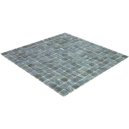 Cadet Gray 12x12 Glossy Uniform Square Glass Mosaic Tile (20 pack, 20 sq ft/case) - Sample