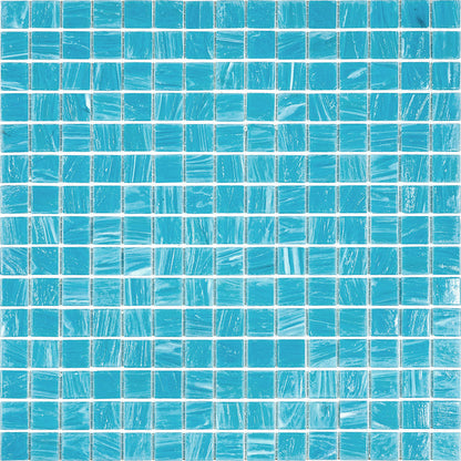 Sky Blue 12x12 Glossy Square Glass Mosaic Tile (20 pack, 20 sq ft/case)
