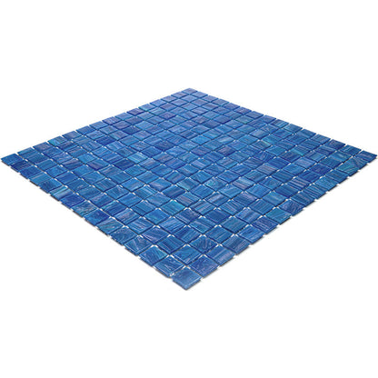 Trypan Blue 12x12 Glossy Uniform Square Glass Mosaic Tile (20 pack, 20 sq ft/case) - Sample