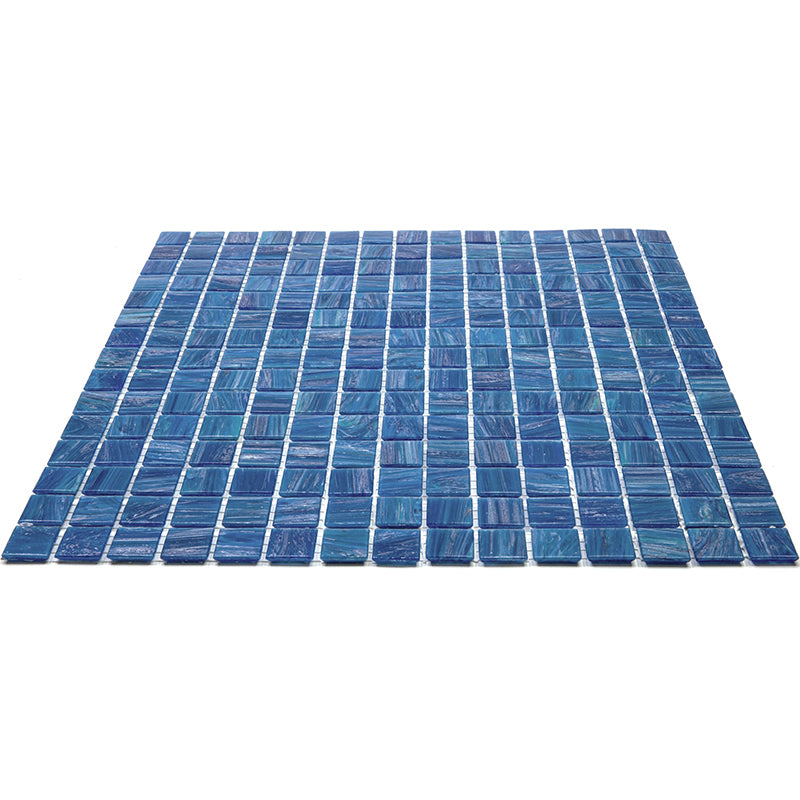 Trypan Blue 12x12 Glossy Uniform Square Glass Mosaic Tile (20 pack, 20 sq ft/case) - Sample