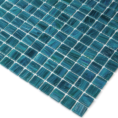 Skobeloff Green 12x12 Glossy Uniform Square Glass Mosaic Tile (20 pack, 20 sq ft/case)