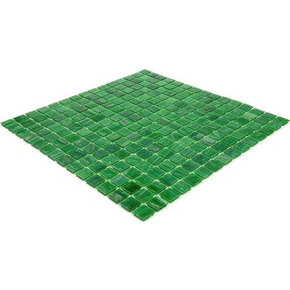 Kelly Green 12x12 Glossy Uniform Square Glass Mosaic Tile (20 pack, 20 sq ft/case)