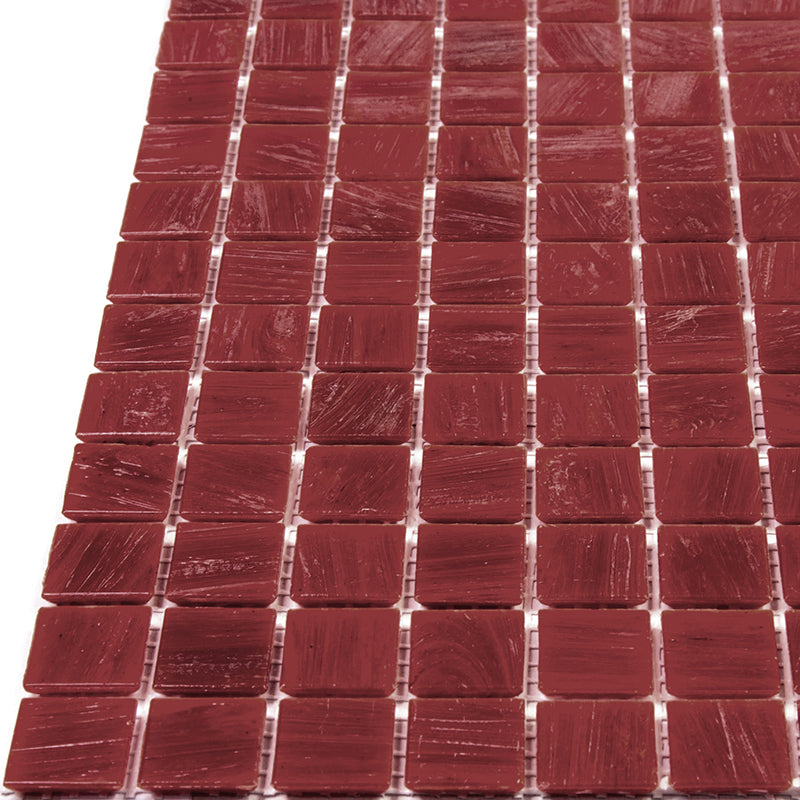 Scarlet Red 12x12 Glossy Uniform Square Glass Mosaic Tile (20 pack, 20 sq ft/case)