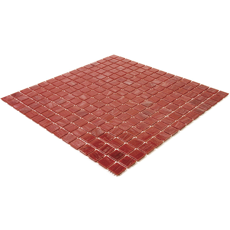 Scarlet Red 12x12 Glossy Uniform Square Glass Mosaic Tile (20 pack, 20 sq ft/case) - Sample