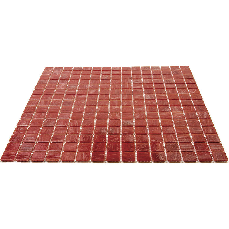 Scarlet Red 12x12 Glossy Uniform Square Glass Mosaic Tile (20 pack, 20 sq ft/case)