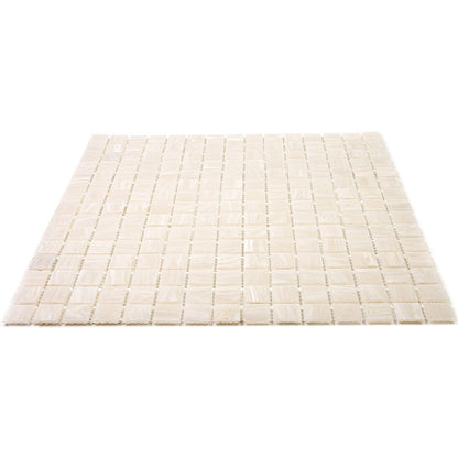 Nude Beige 12x12 Glossy Uniform Square Glass Mosaic Tile (20 pack, 20 sq ft/case)