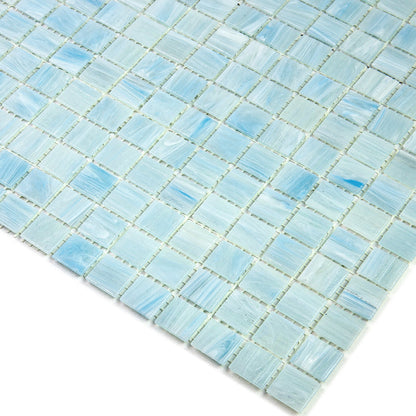 Columbia Blue 12x12 Glossy Uniform Square Glass Mosaic Tile (20 pack, 20 sq ft/case) - Sample