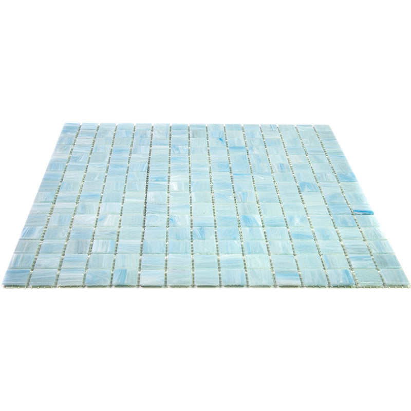 Columbia Blue 12x12 Glossy Uniform Square Glass Mosaic Tile (20 pack, 20 sq ft/case)