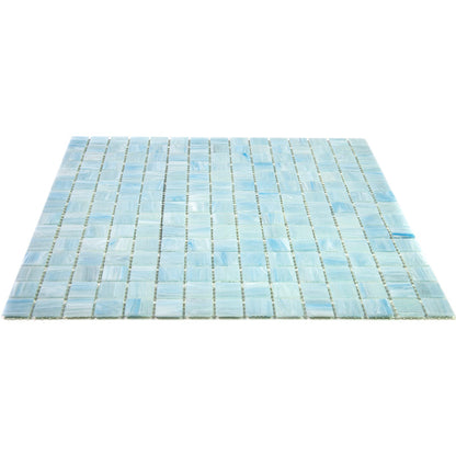 Columbia Blue 12x12 Glossy Uniform Square Glass Mosaic Tile (20 pack, 20 sq ft/case)