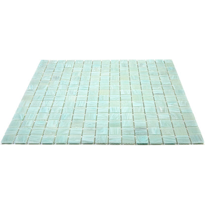 Light Pistachio Green 12x12 Glossy Uniform Square Glass Mosaic Tile (20 pack, 20 sq ft/case)