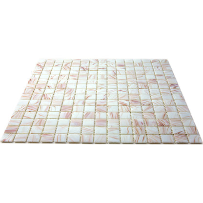 Coconut White 12x12 Glossy Uniform Square Glass Mosaic Tile (20 pack, 20 sq ft/case)