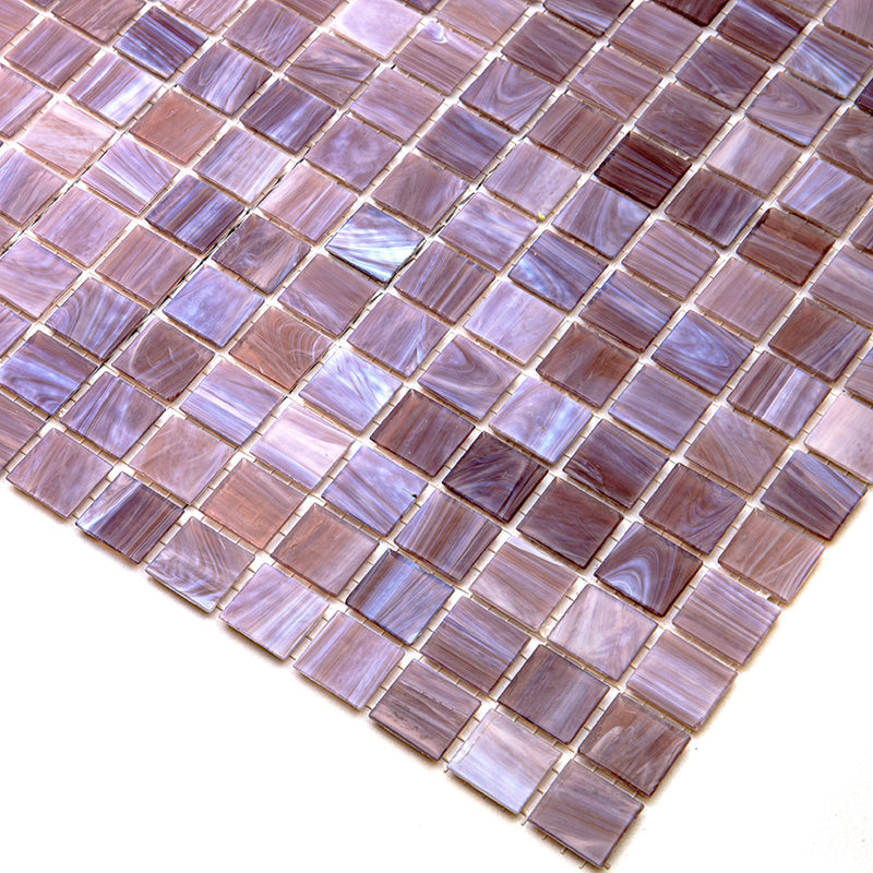 Old Rose Red 12x12 Glossy Uniform Square Glass Mosaic Tile (20 pack, 20 sq ft/case) - Sample