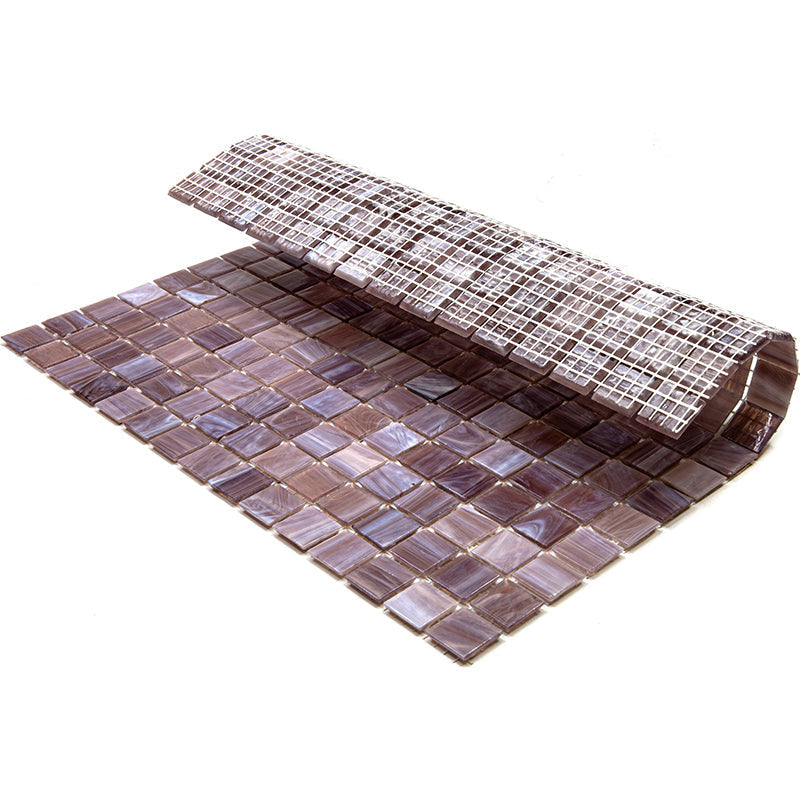 Old Rose Red 12x12 Glossy Uniform Square Glass Mosaic Tile (20 pack, 20 sq ft/case) - Sample