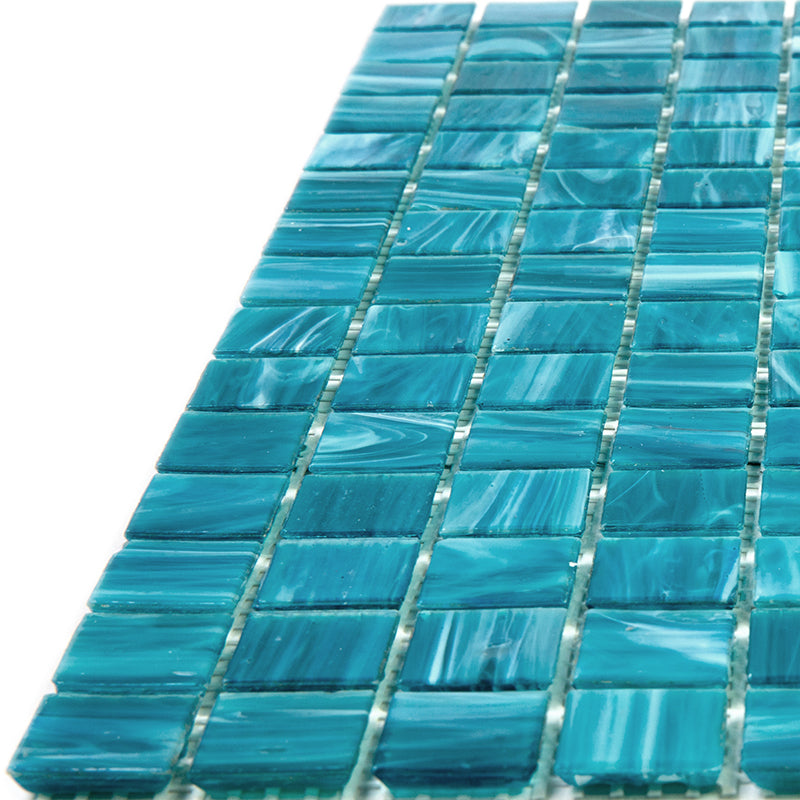 Pacific Blue 12x12 Glossy Uniform Square Glass Mosaic Tile (20 pack, 20 sq ft/case)