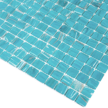 Vivid Sky Blue 12x12 Glossy Uniform Square Glass Mosaic Tile (20 pack, 20 sq ft/case)