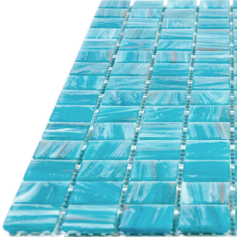Vivid Sky Blue 12x12 Glossy Uniform Square Glass Mosaic Tile (20 pack, 20 sq ft/case)