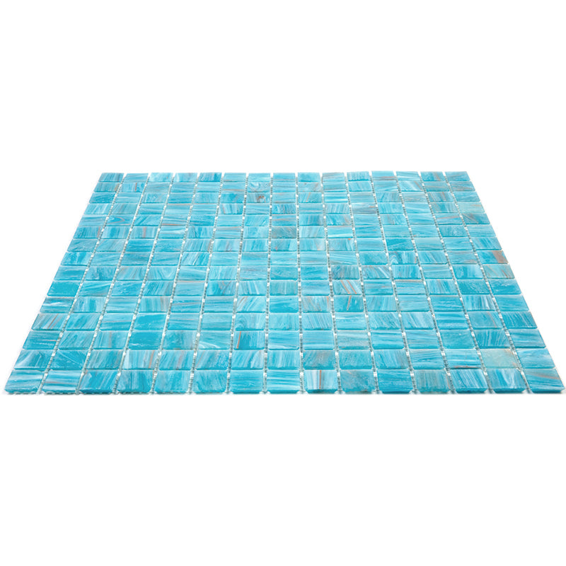 Vivid Sky Blue 12x12 Glossy Uniform Square Glass Mosaic Tile (20 pack, 20 sq ft/case)