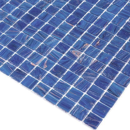 Azure Blue 12x12 Glossy Uniform Square Glass Mosaic Tile (20 pack, 20 sq ft/case) - Sample