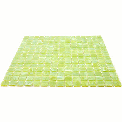 Green Lizard 12x12 Glossy Uniform Square Glass Mosaic Tile (20 pack, 20 sq ft/case) - Sample