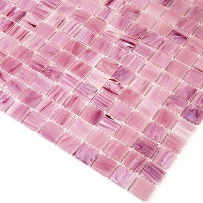 Light Red 12x12 Uniform Square Glossy Glass Mosaic Tile (20 pack, 20 sq ft/case)