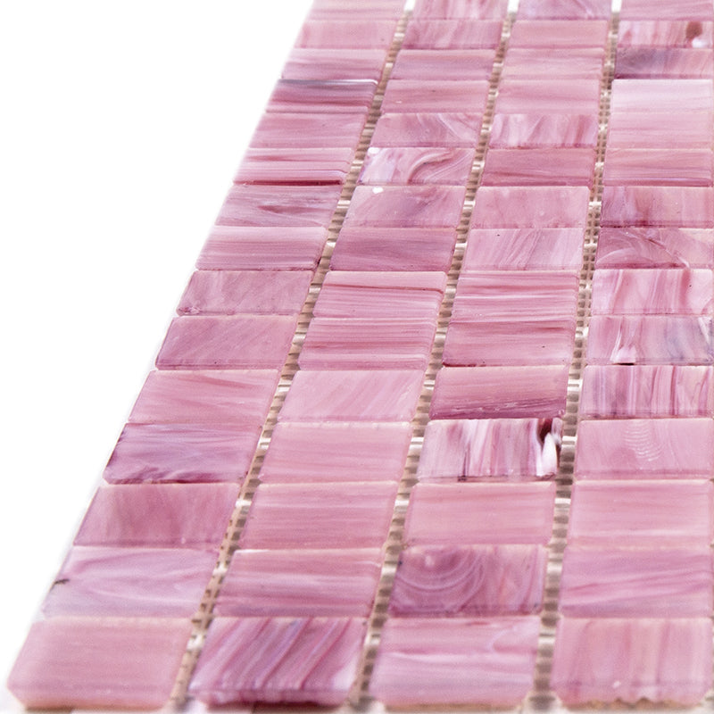 Light Red 12x12 Uniform Square Glossy Glass Mosaic Tile (20 pack, 20 sq ft/case)