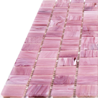 Light Red 12x12 Uniform Square Glossy Glass Mosaic Tile (20 pack, 20 sq ft/case)