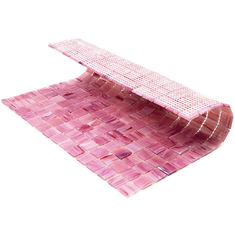 Light Red 12x12 Uniform Square Glossy Glass Mosaic Tile (20 pack, 20 sq ft/case)