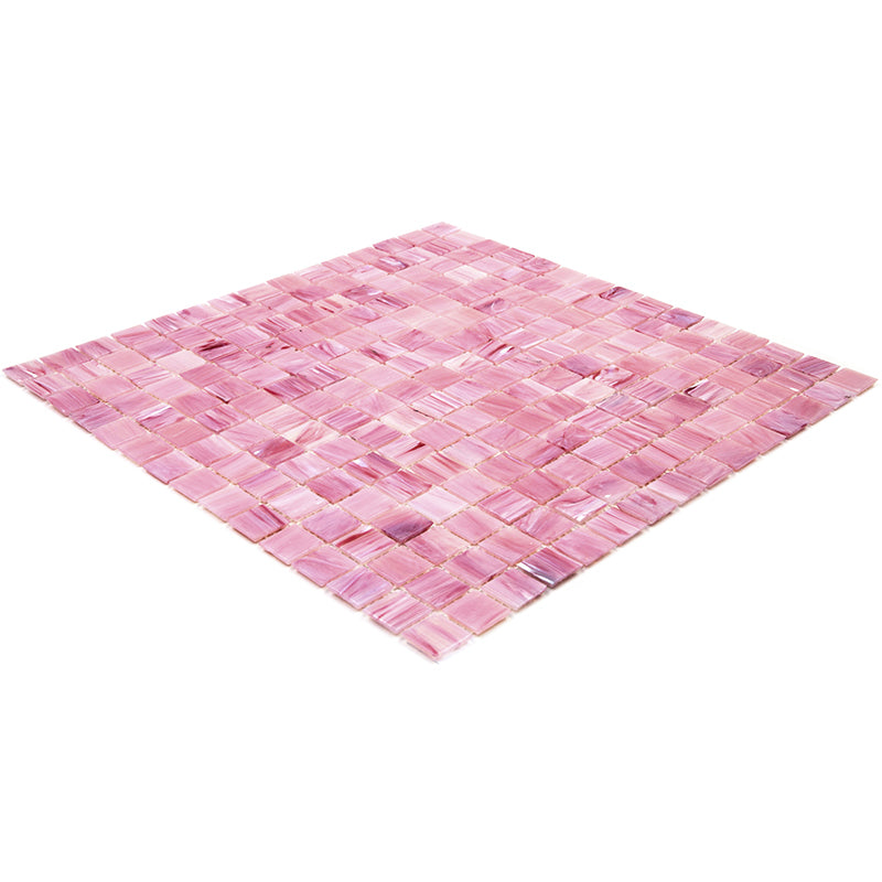 Light Red 12x12 Uniform Square Glossy Glass Mosaic Tile (20 pack, 20 sq ft/case)