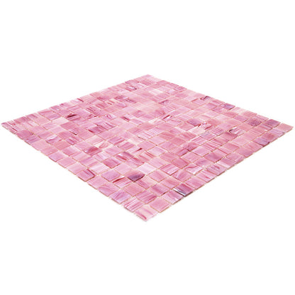 Light Red 12x12 Uniform Square Glossy Glass Mosaic Tile (20 pack, 20 sq ft/case)
