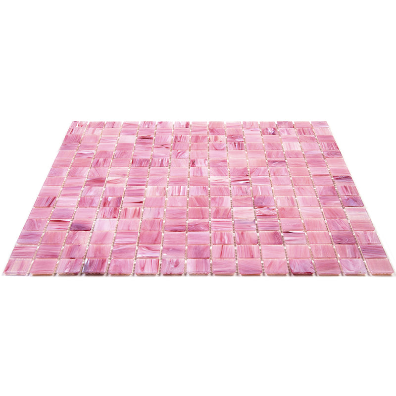 Light Red 12x12 Uniform Square Glossy Glass Mosaic Tile (20 pack, 20 sq ft/case)