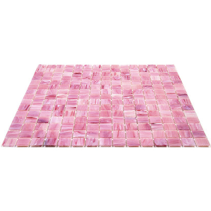 Light Red 12x12 Uniform Square Glossy Glass Mosaic Tile (20 pack, 20 sq ft/case)