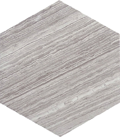 Light Gray 10x10 Honed Hexagon Marble Tile (5 pack, 2.95 sq ft/case) - Sample