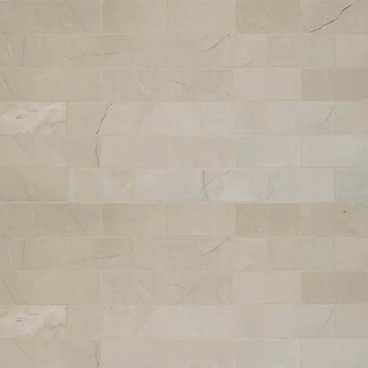 MSI Sande Cream Polished Porcelain Mosaic Wall and Floor Tile 2"x4"