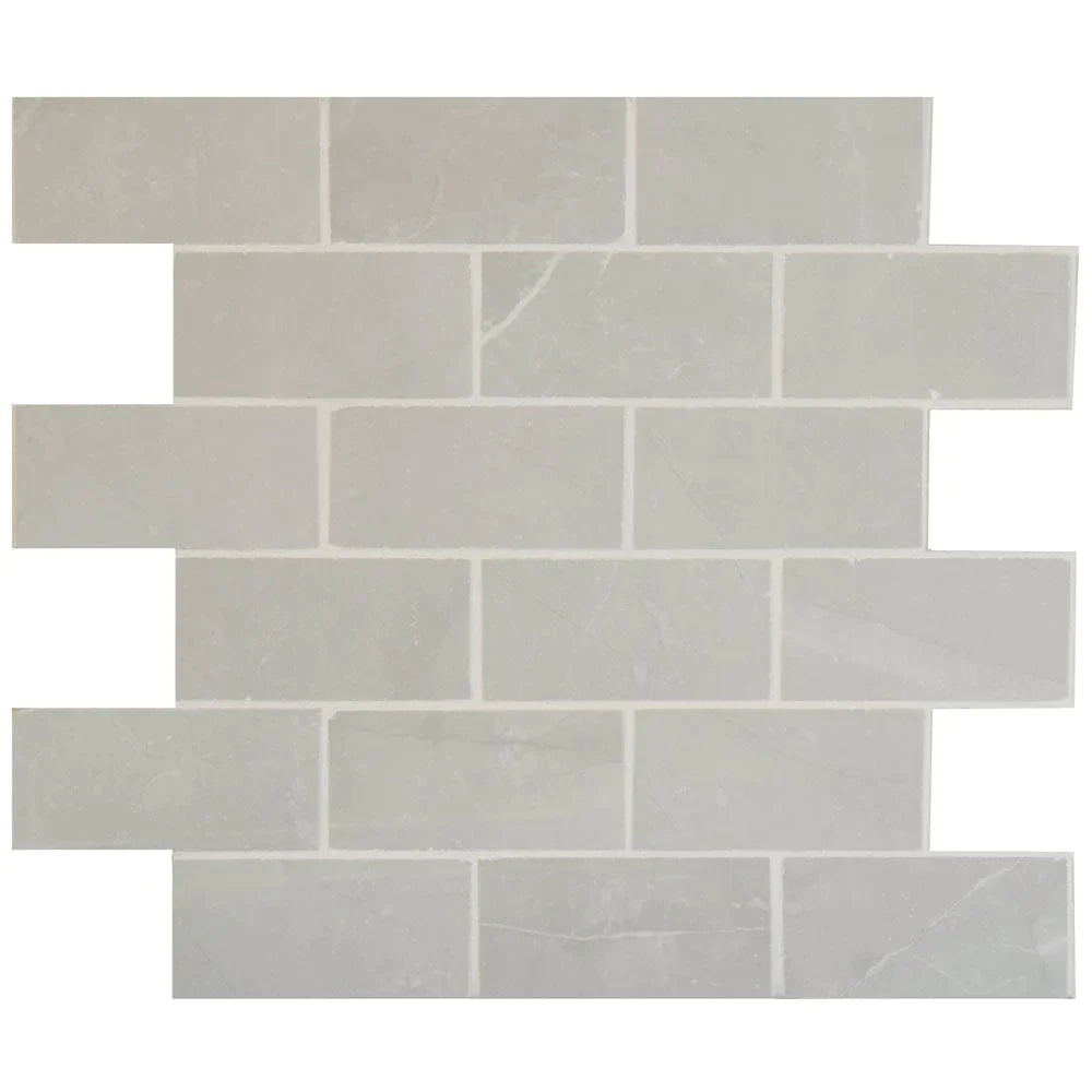 MSI Sande Grey Polished Porcelain Mosaic Wall and Floor Tile 2"x4"