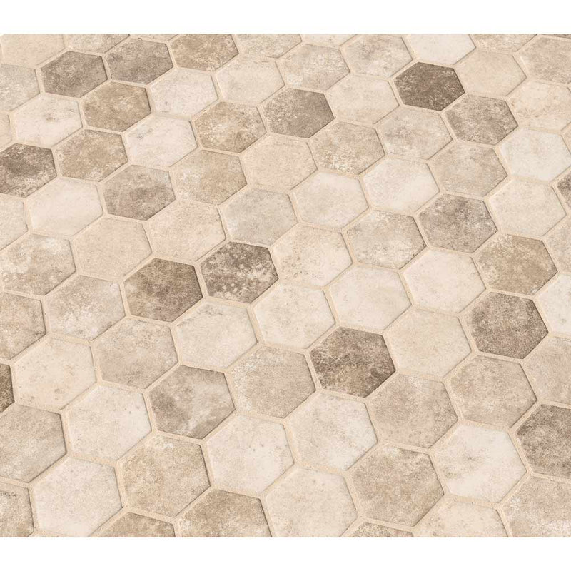 MSI Sandhills 2"Hexagon Glass Mosaic Tile 11.02"x12.76"