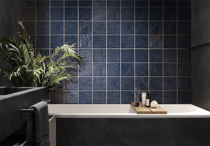 Dark Blue 5x5 Glossy Subway Ceramic Tile (57 pack, 10.76 sq ft/case)