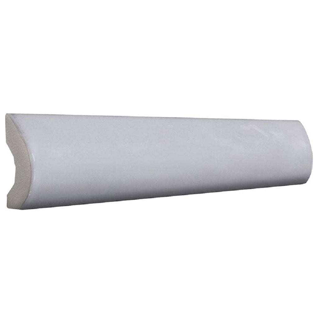 Icy Lilac 1x8 Glossy Ceramic Bullnose Tile Trim (10 pack, 0.556 sq ft/case)