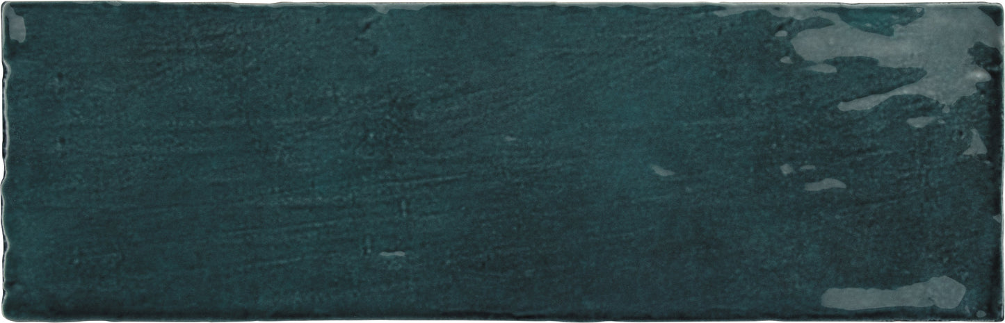 Ocean Green 2.5x8 Glossy Subway Ceramic Tile (38 pack, 5.38 sq ft/case) - Sample