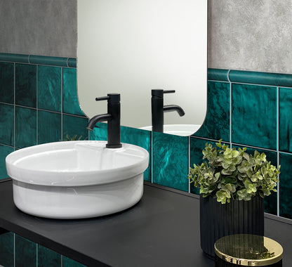 Ocean Green 5x5 Glossy Subway Ceramic Tile (57 pack, 10.76 sq ft/case) - Sample