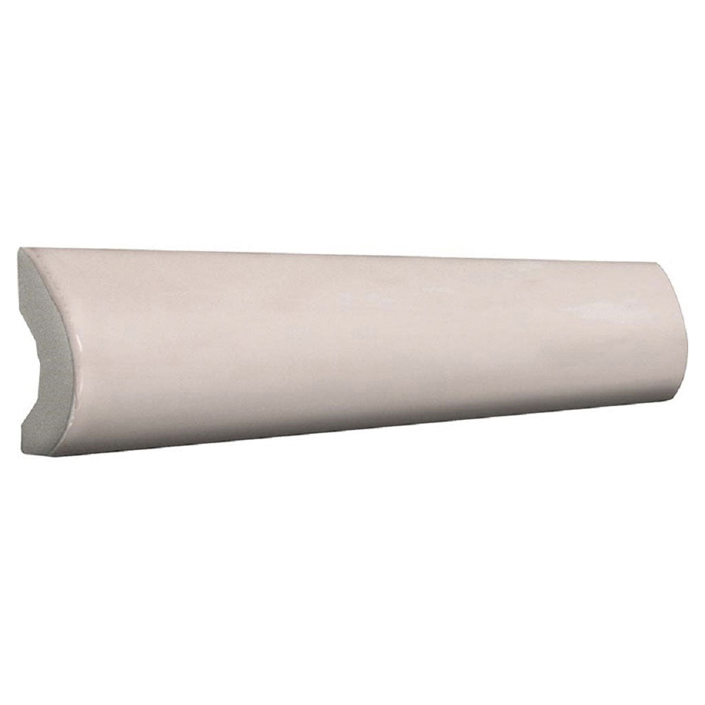 Soft Pink 1x8 Glossy Ceramic Bullnose Tile Trim (10 pack, 0.556 sq ft/case)