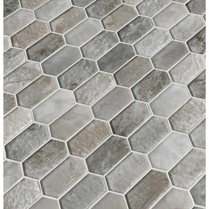 MSI Savoy Picket Pattern Glass Mosaic Tile 11.72"x11.93"