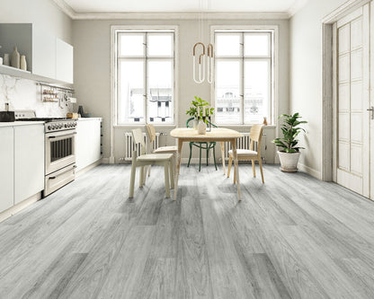 Seville SPC Embossed 9"x60" Vinyl Flooring 6mm - Silver Ash