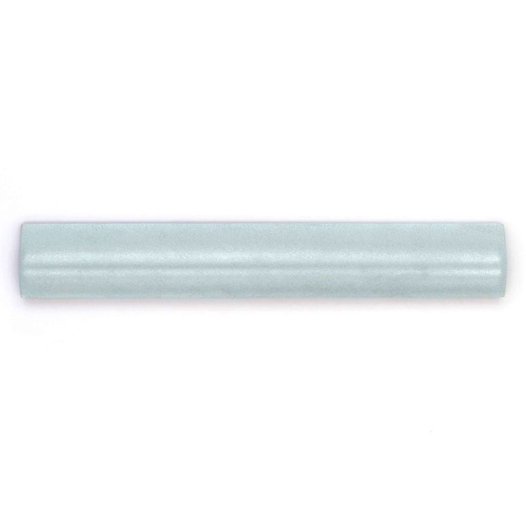 Grayish Blue 1.25x8 Matte Glossy Ceramic Bullnose Tile Trim (10 pack, 0.667 sq ft/case)