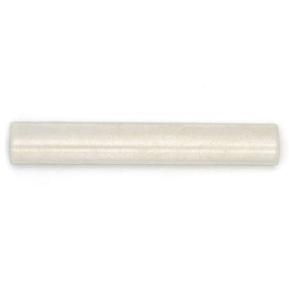 White 1.25x8 Matte Glossy Ceramic Bullnose Tile Trim (10 pack, 0.667 sq ft/case)