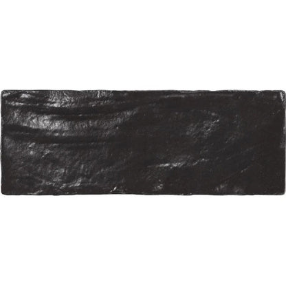 Black 2.5x8 Glossy Matte Subway Ceramic Tile (38 pack, 5.38 sq ft/case)