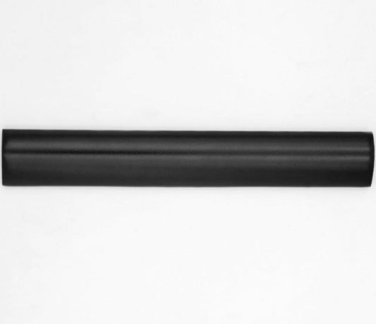 Black 1.25x8 Matte Glossy Ceramic Bullnose Tile Trim (10 pack, 0.667 sq ft/case)