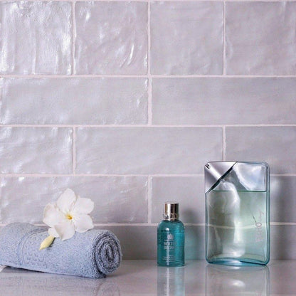 Cloud Gray 2.5x8 Glossy Matte Subway Ceramic Tile (38 pack, 5.38 sq ft/case) - Sample